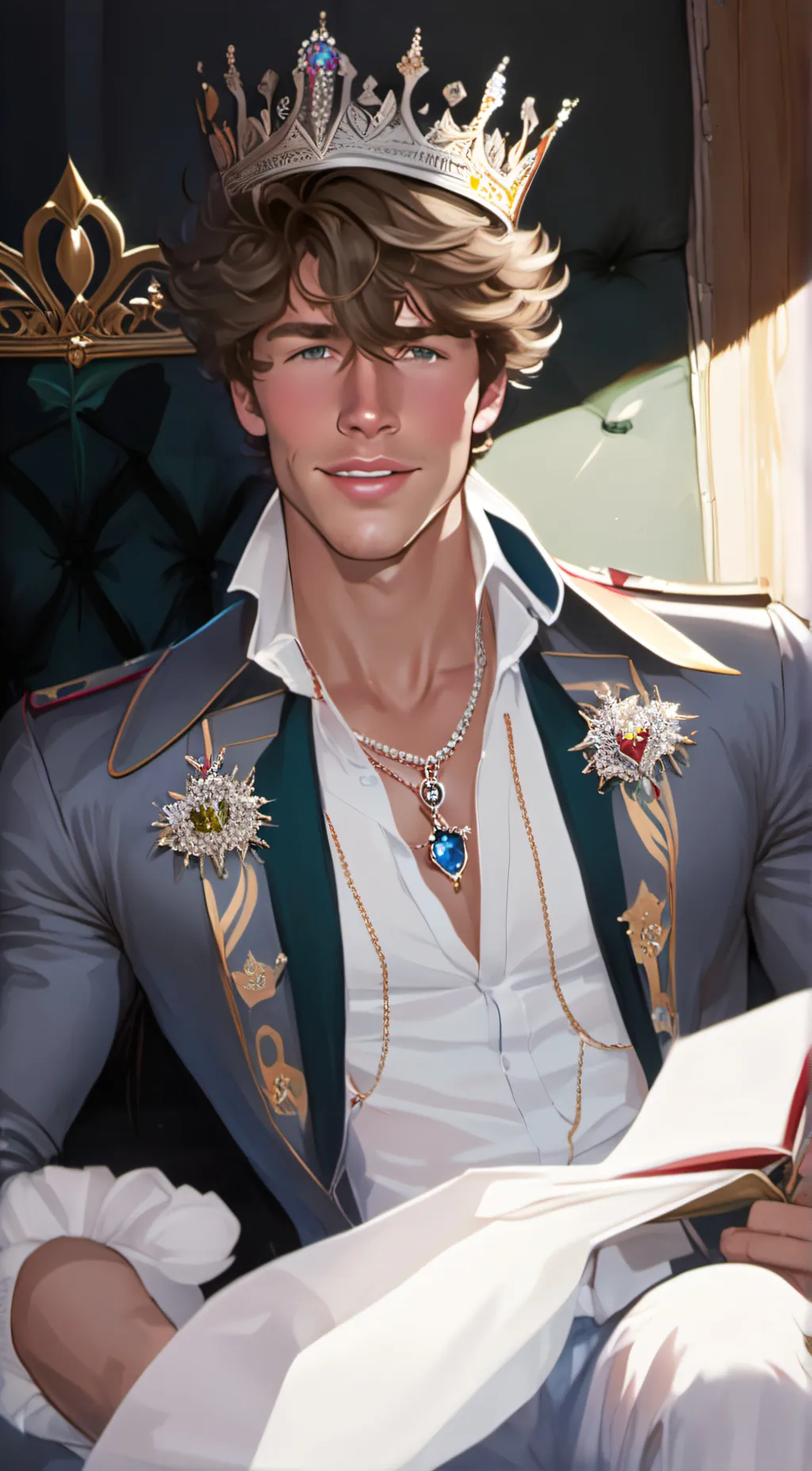 ai character: King Max background