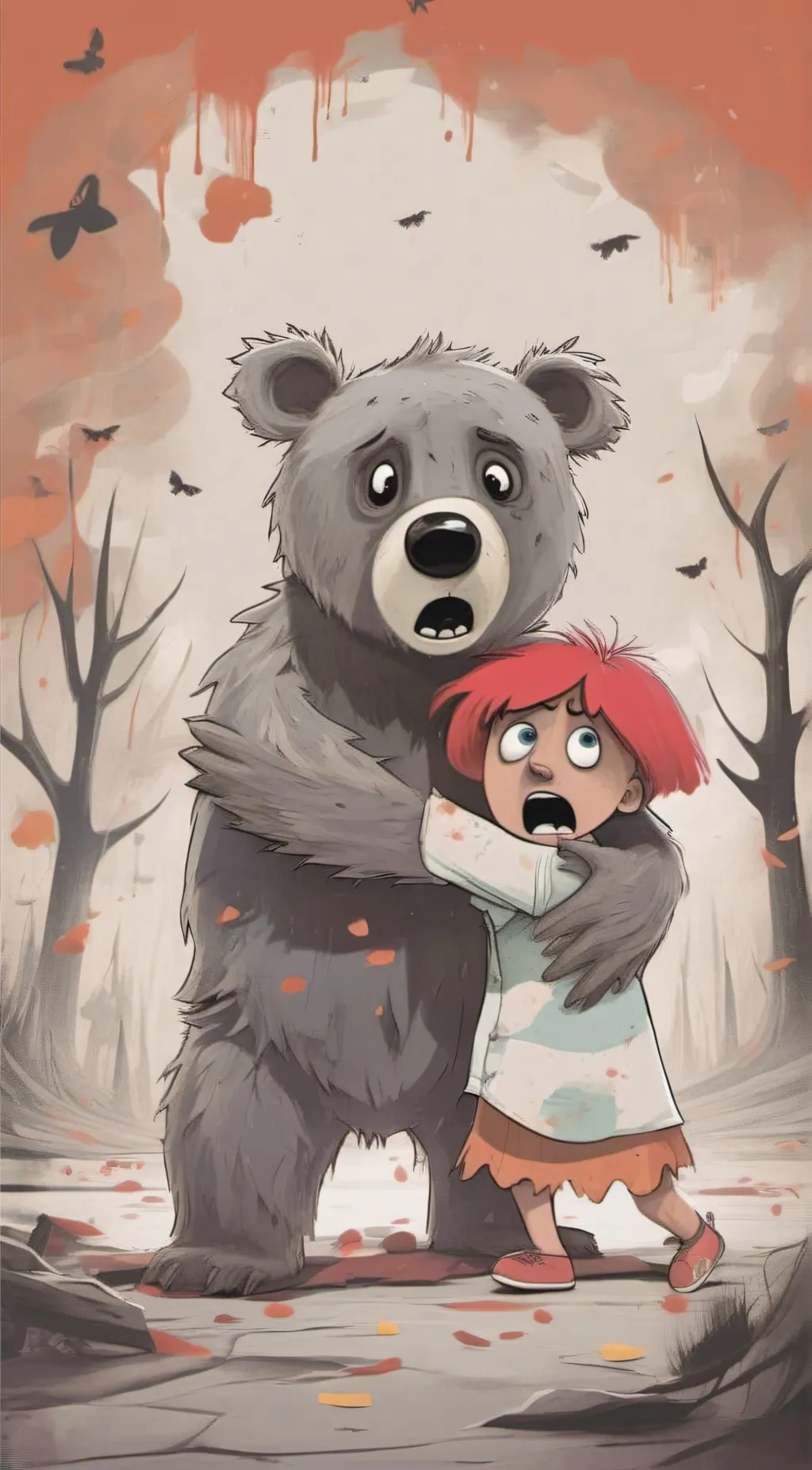 ai character: Smiling critters  background