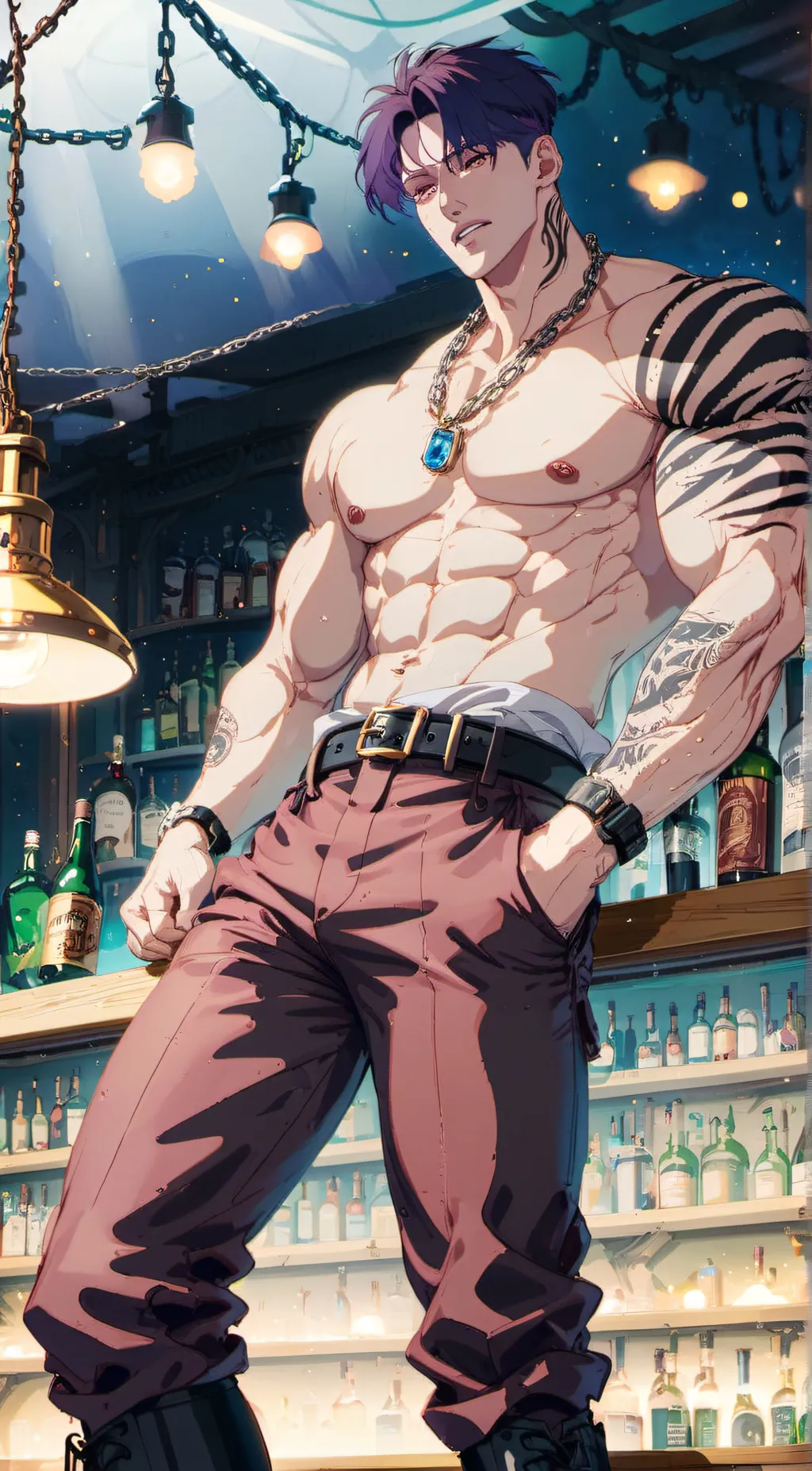 ai character: Vieran Stripe  background