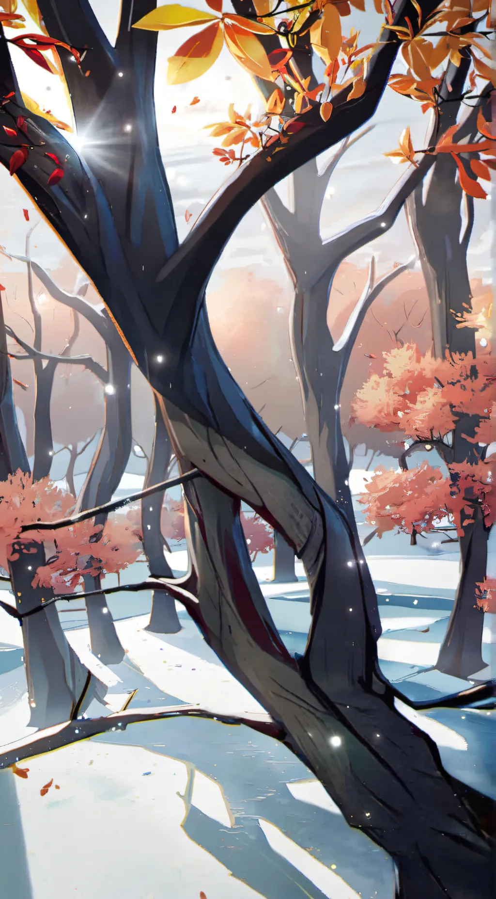 ai character: tree background