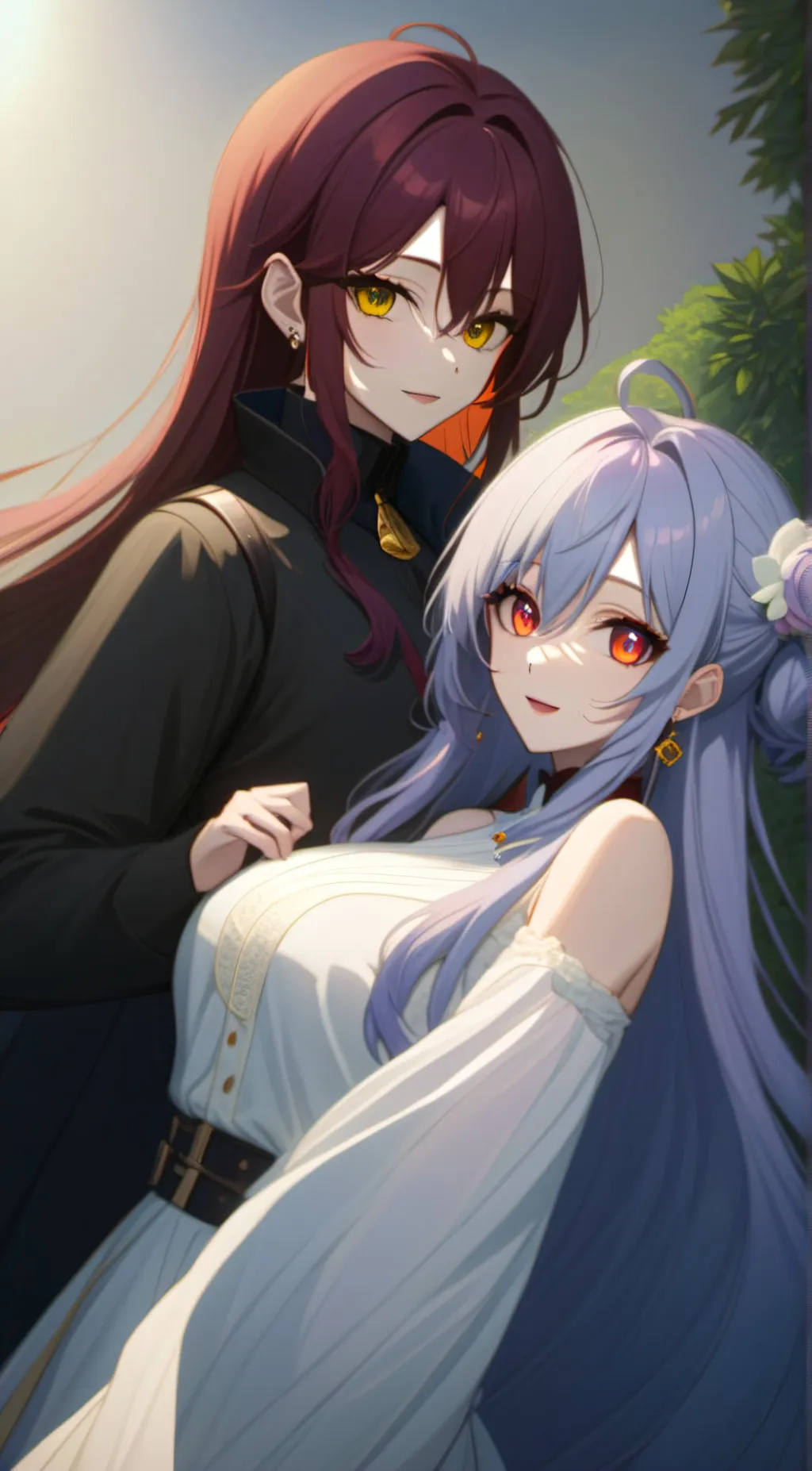 ai character: Mitsuri,Shinobu background