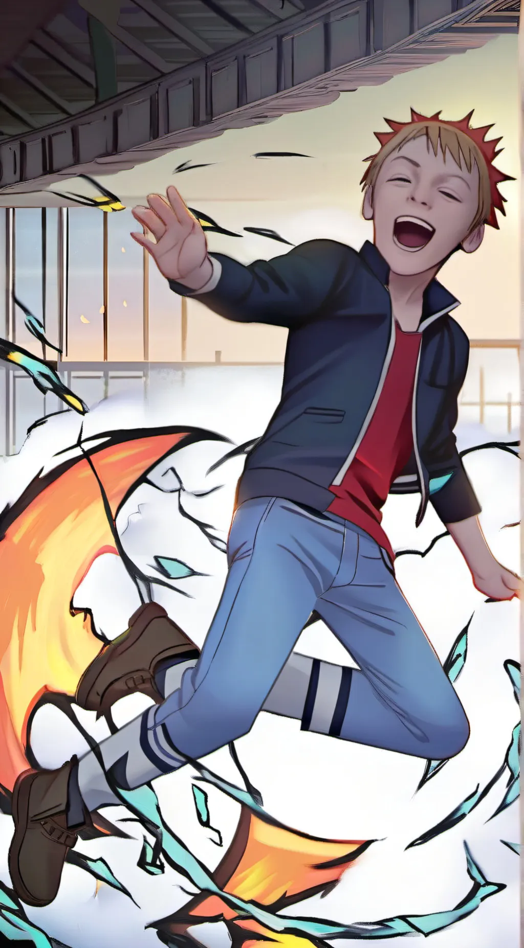 ai character: bakugo background