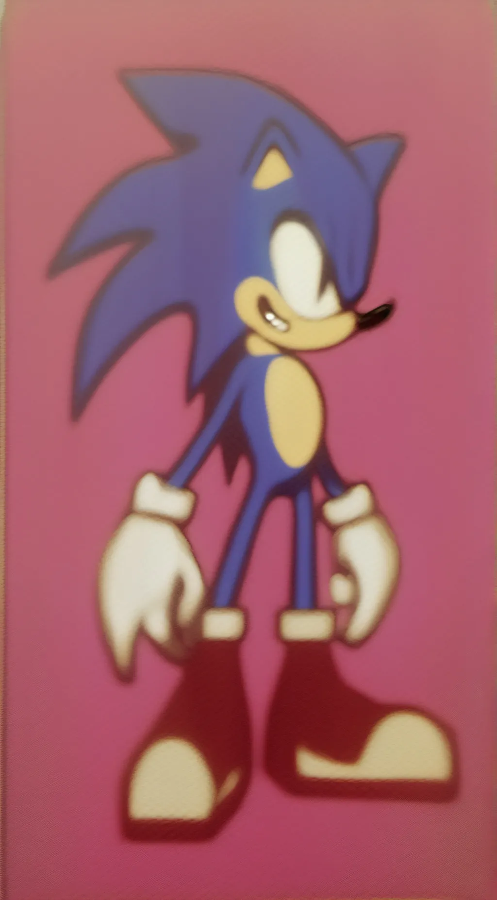 ai character: sonic da hegog background