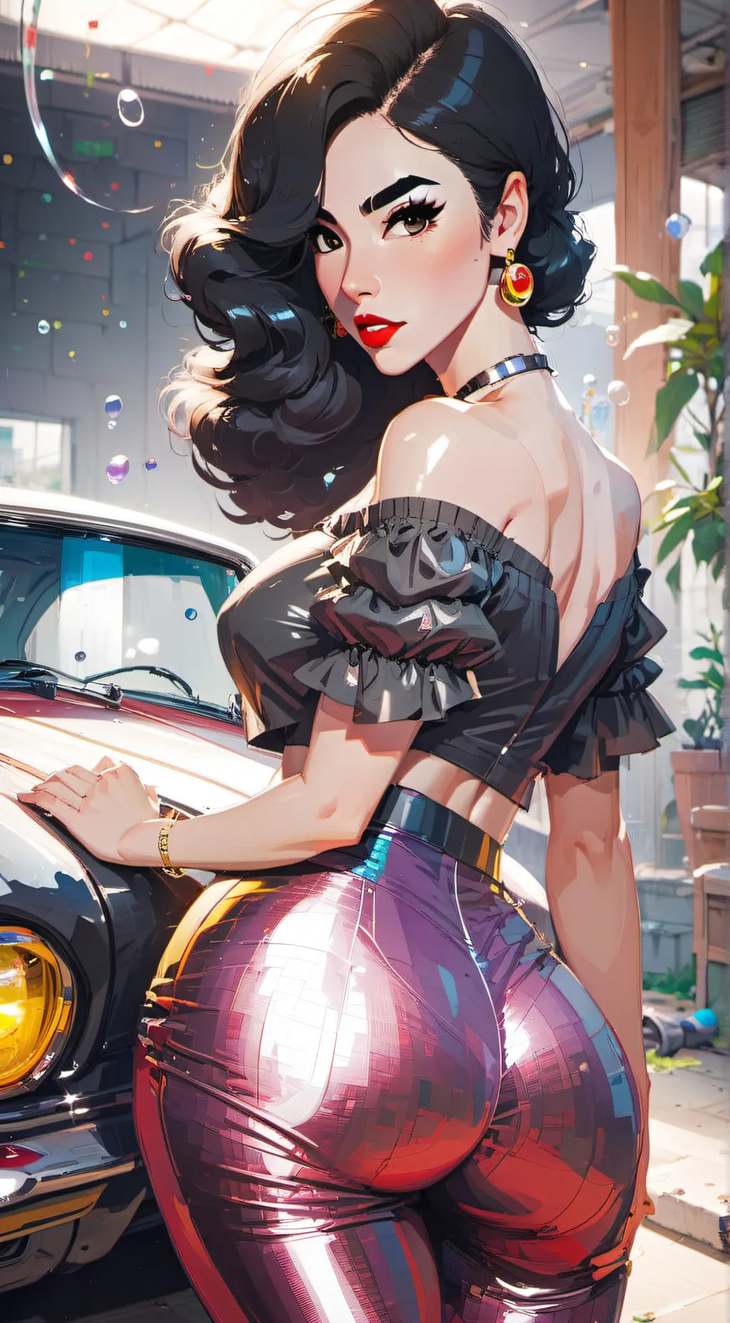 ai character: Nona Dark background