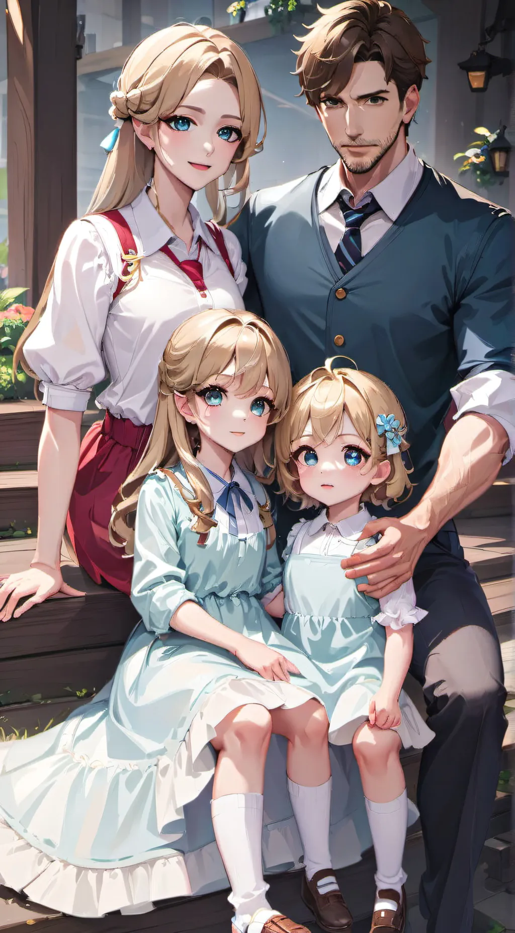 ai character: The Smith's Family background