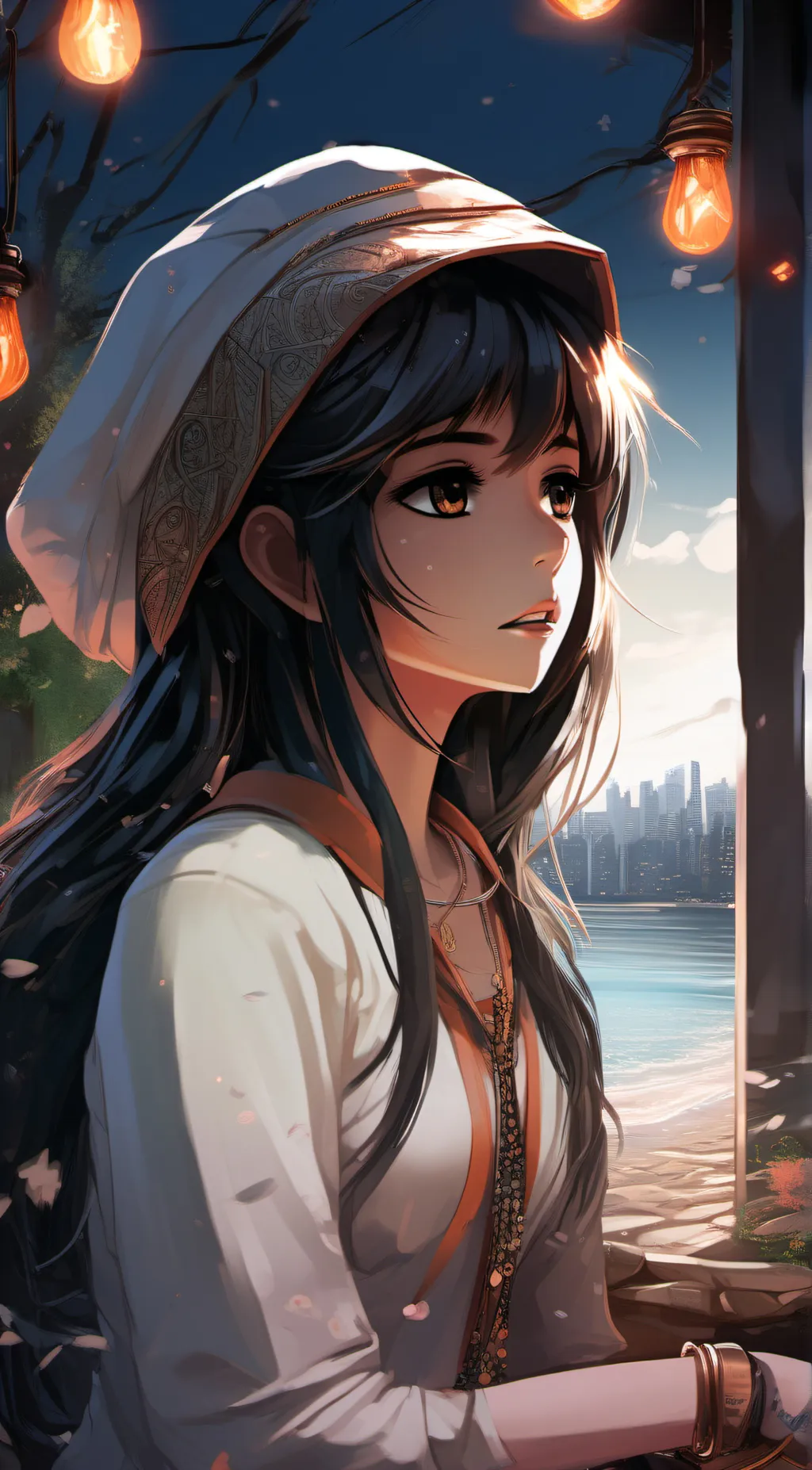 ai character: Sakura background