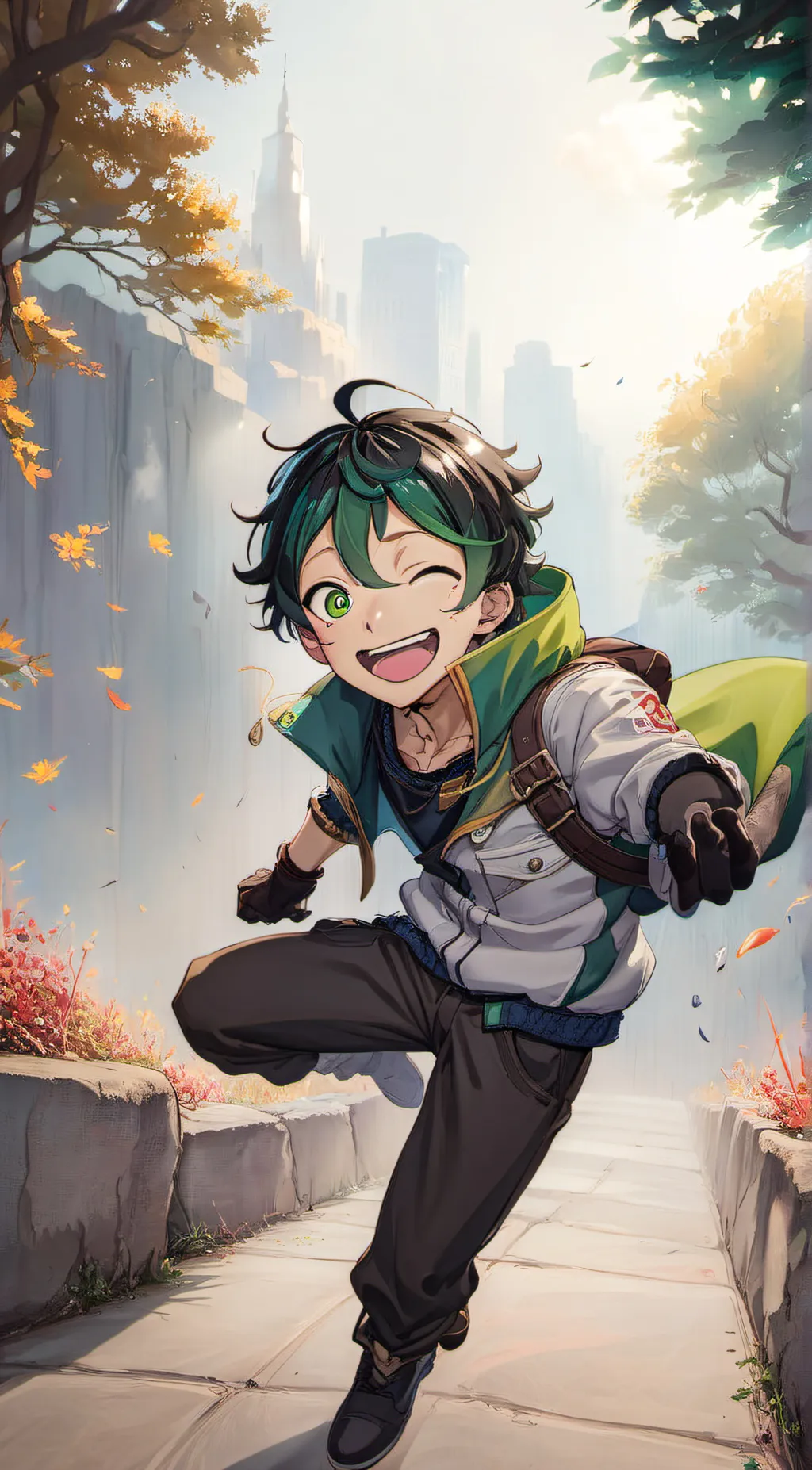 ai character: F.Leonardo hamato background