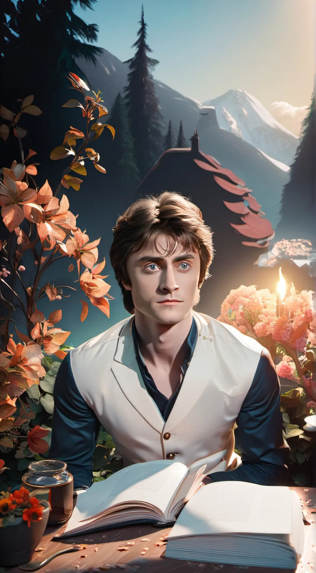 ai character: Harry Potter  background