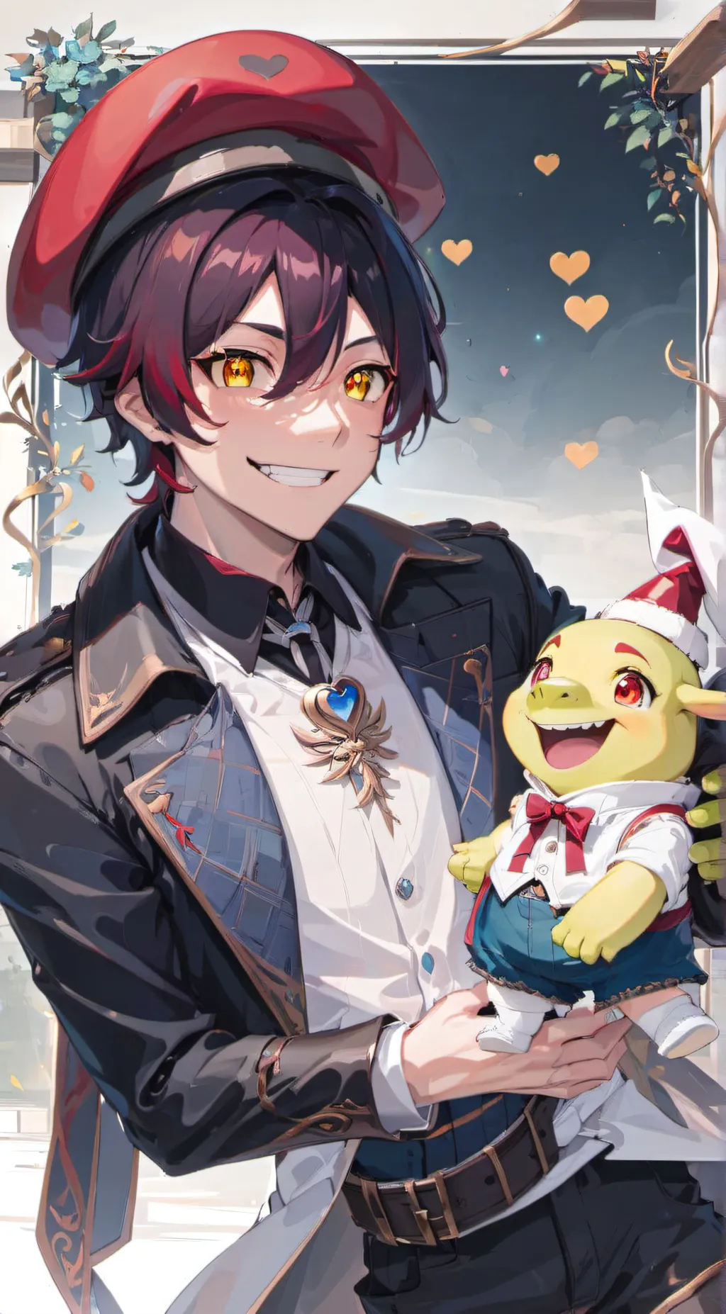 ai character: foxy background