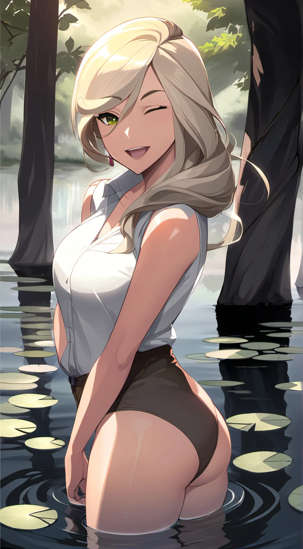 ai character: Dawn background