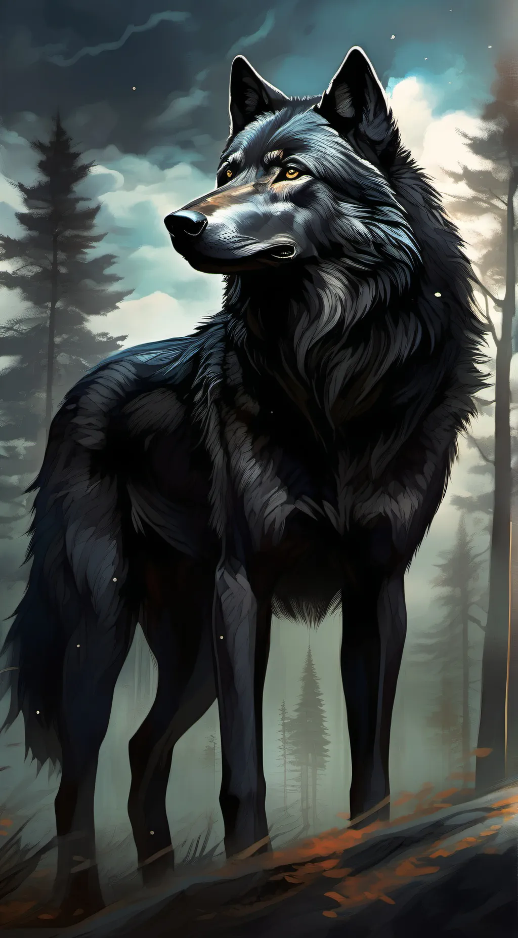 ai character: wolfie background