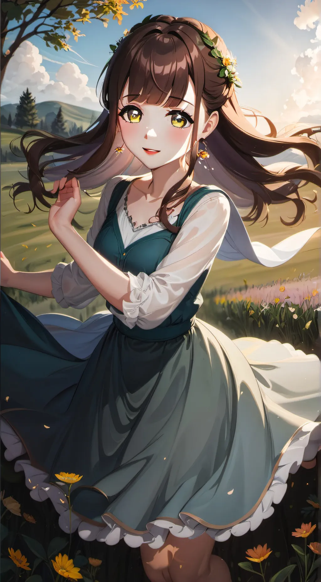 ai character: Grace  baby  background