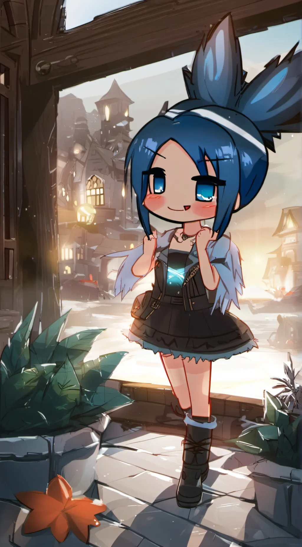 ai character: Moon background