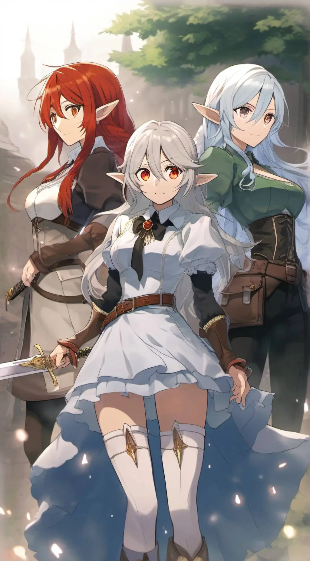 ai character: Claire,Eris,Lilia  background