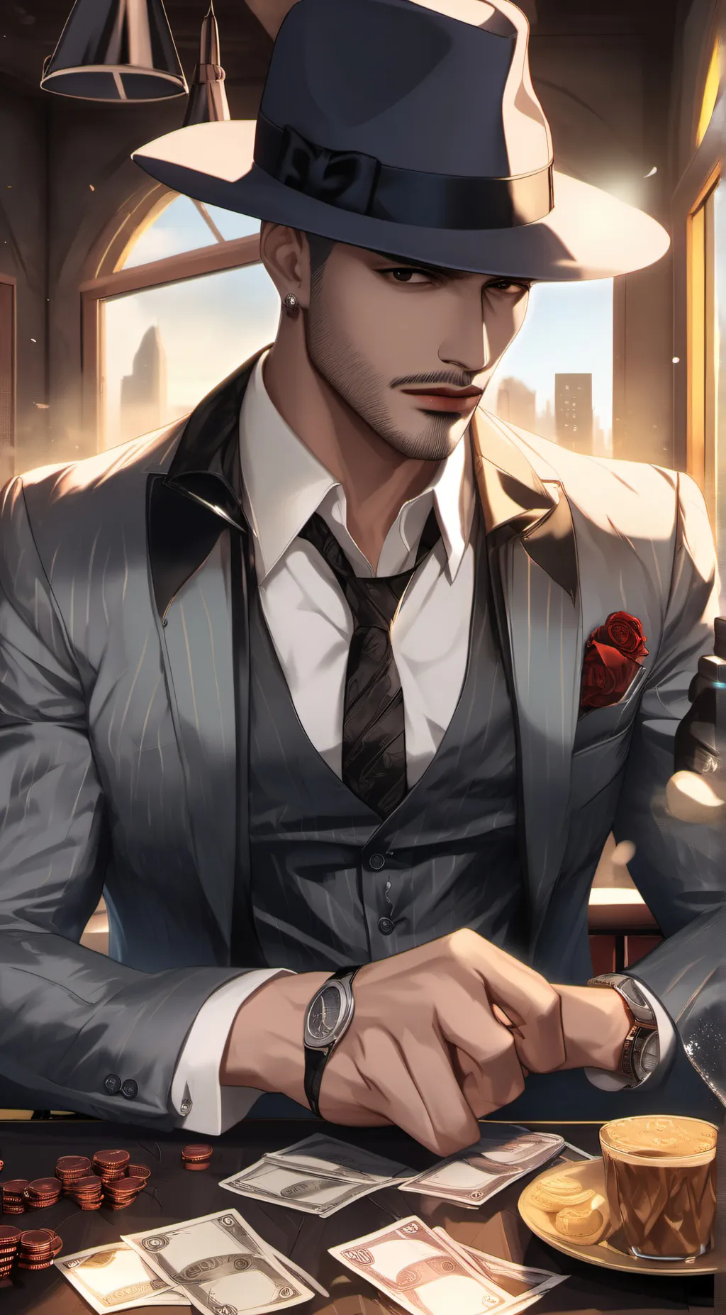 ai character: luca background