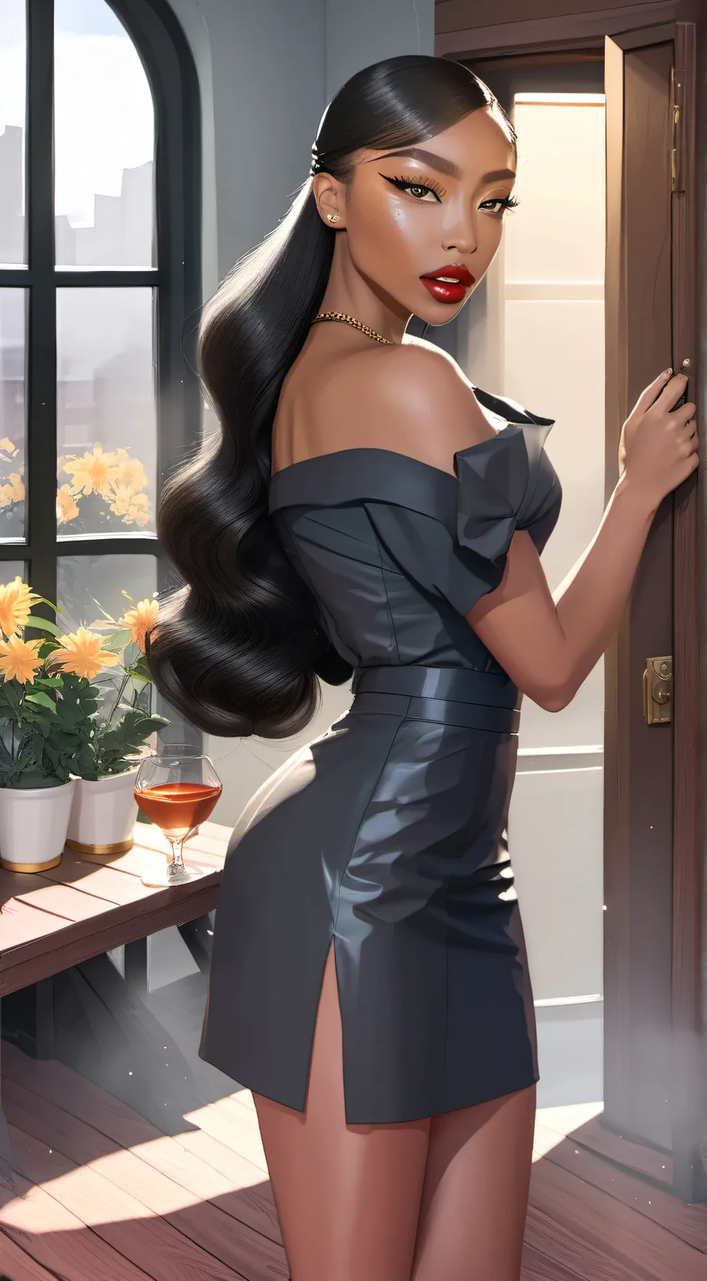 ai character: Naya background