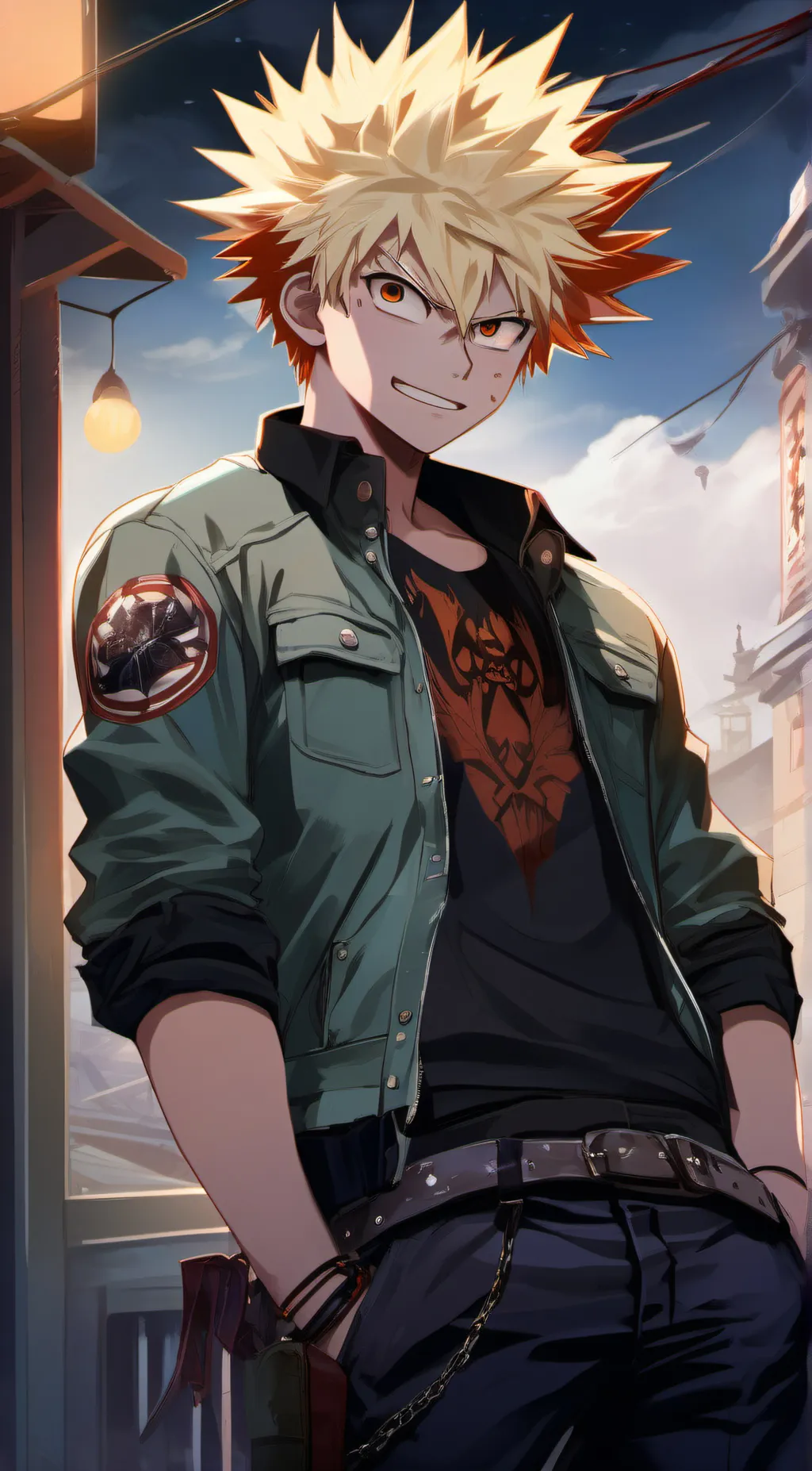 ai character: bakugo background