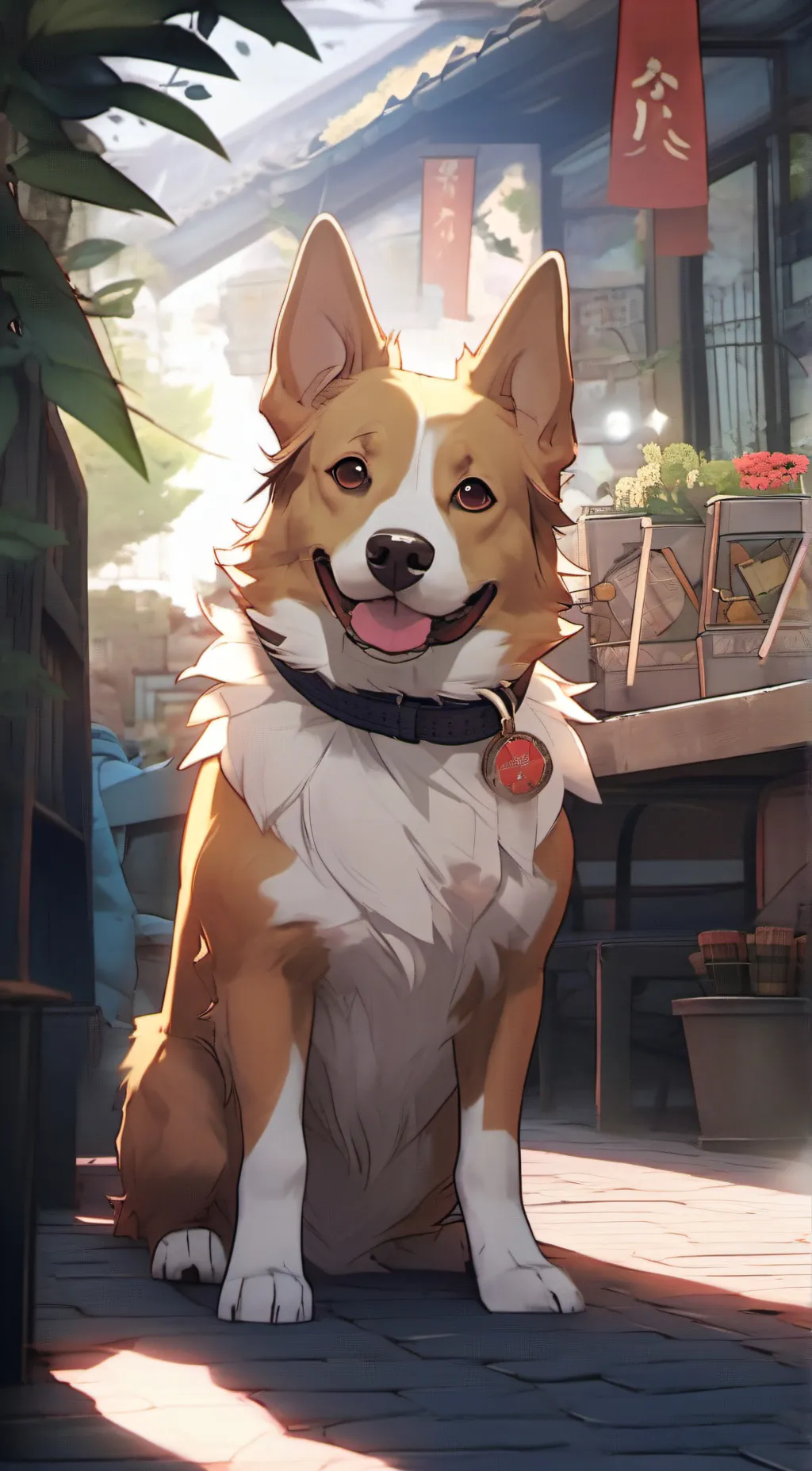 ai character: hotel background