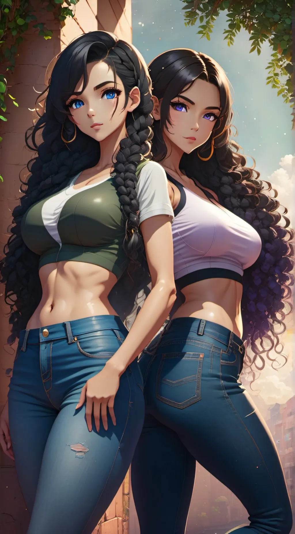 ai character: Selena & Riana background