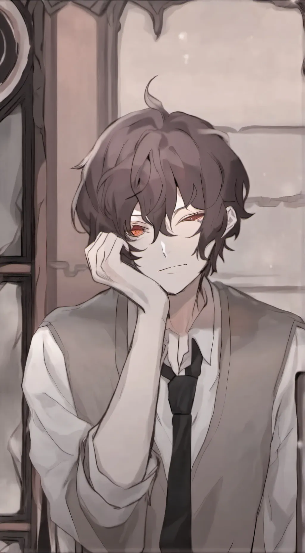 ai character: Osamu Dazai background