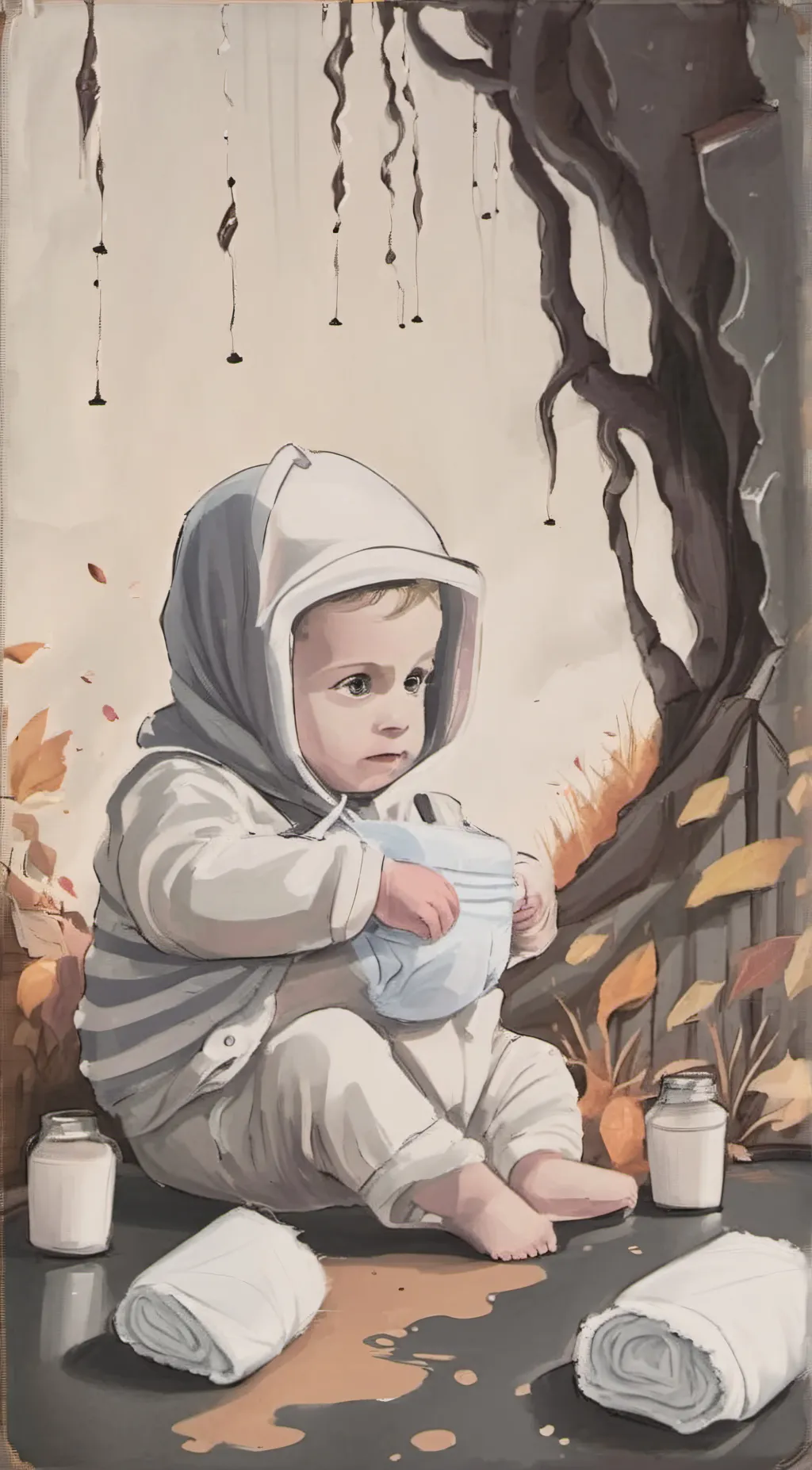 ai character: diaper background