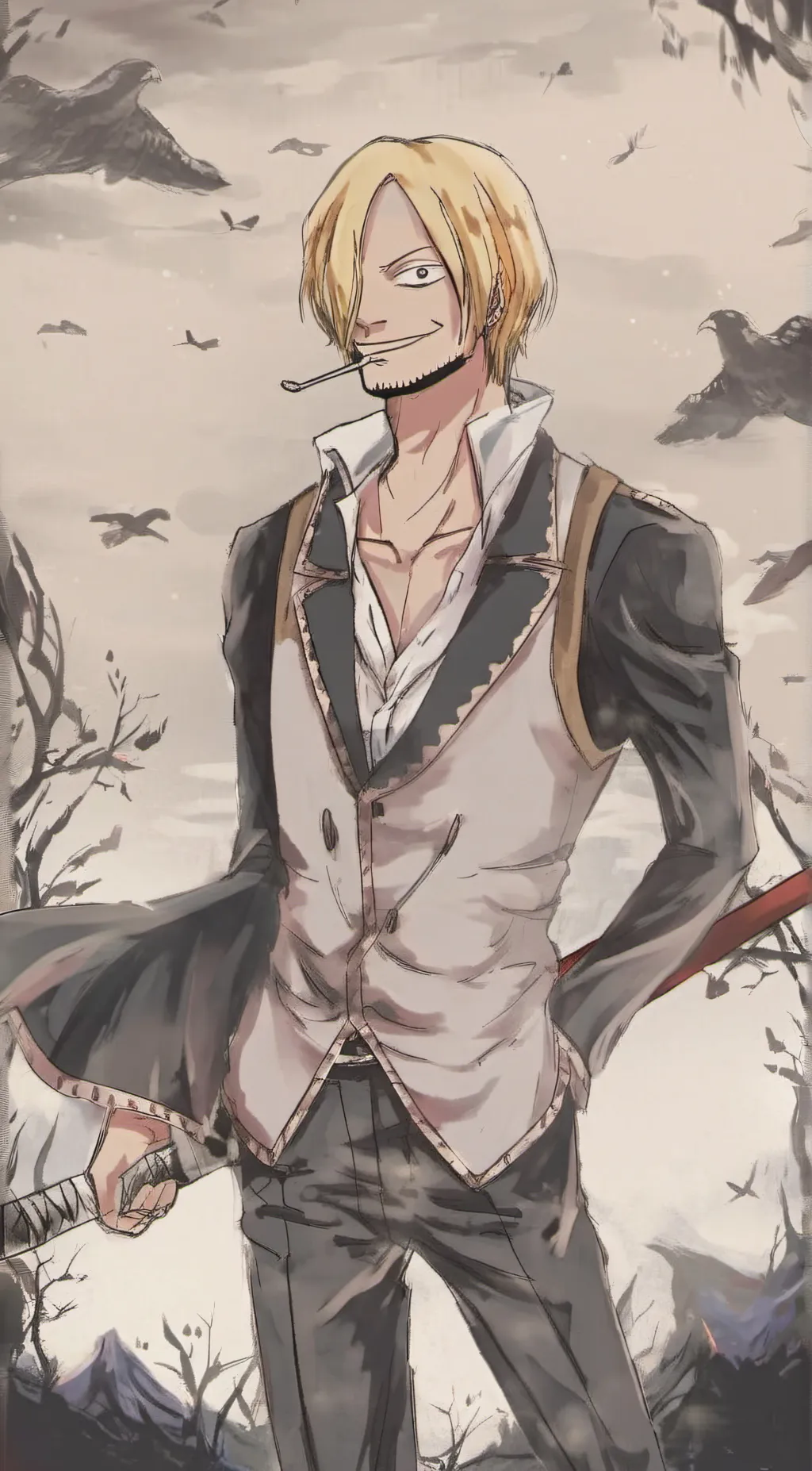ai character: sanji background