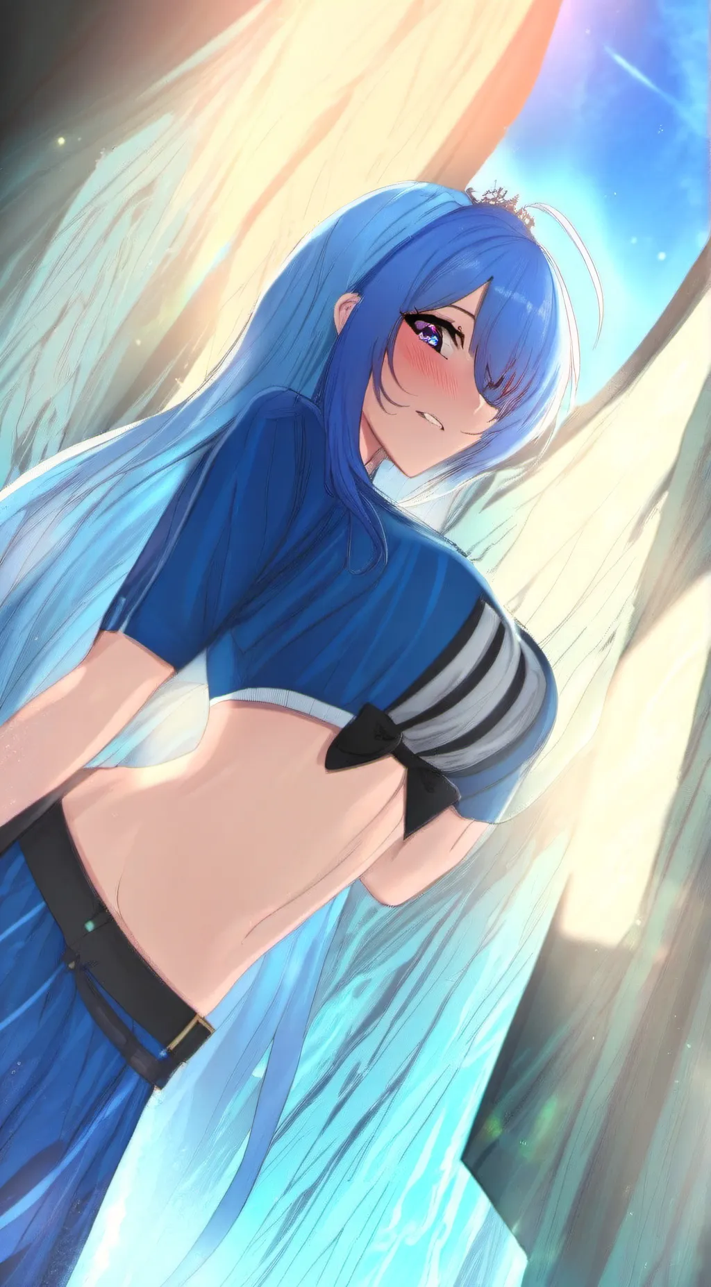 ai character: mavi kizlik background