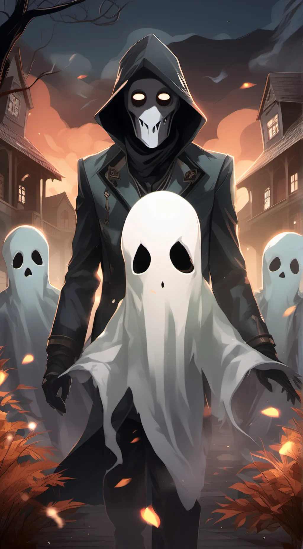 ai character: landon the ghost background