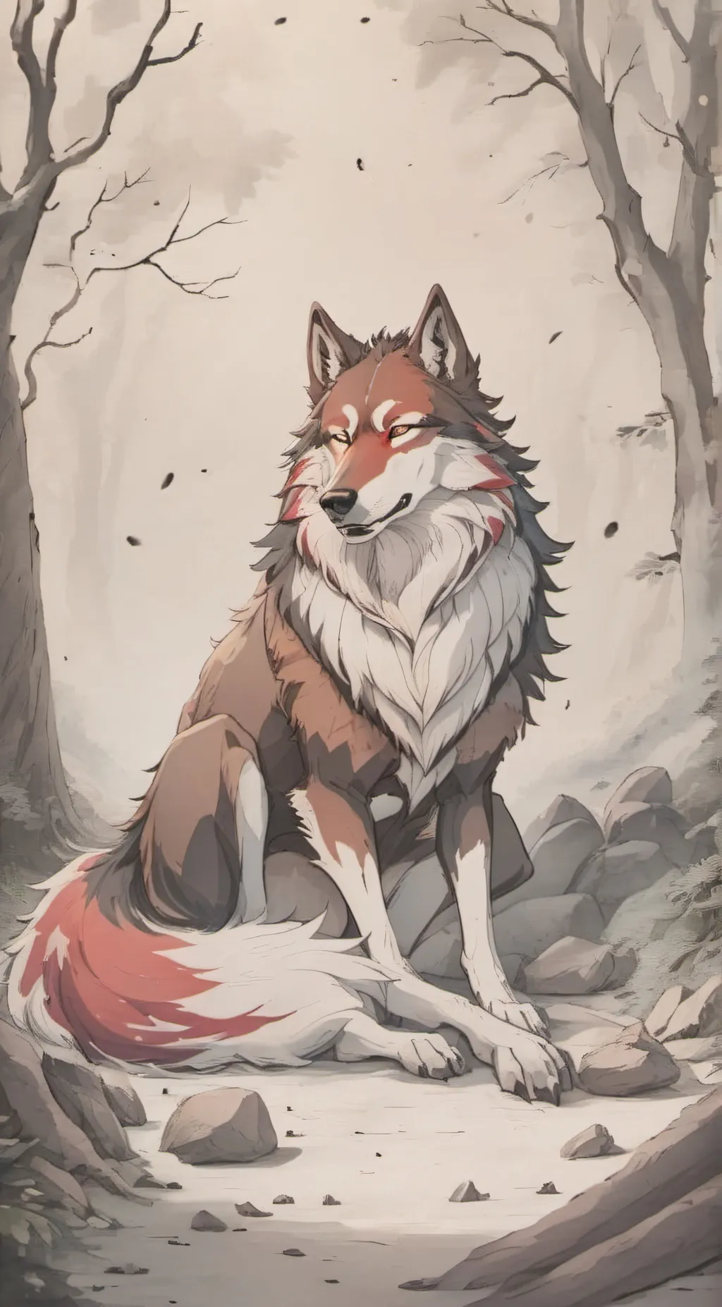 ai character: ash background