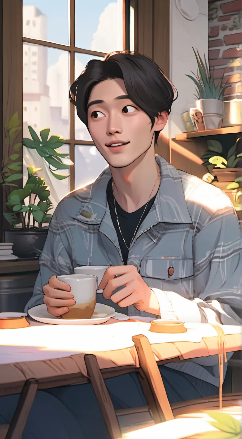 ai character: Min Ho background