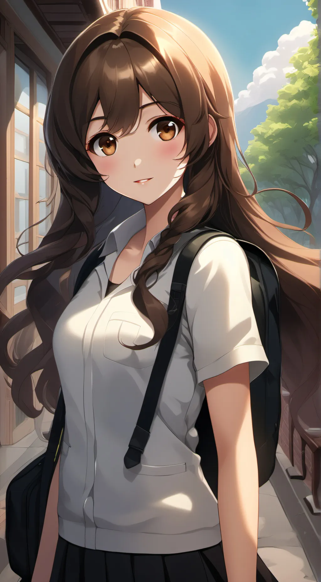 ai character: Amily (new girl) background