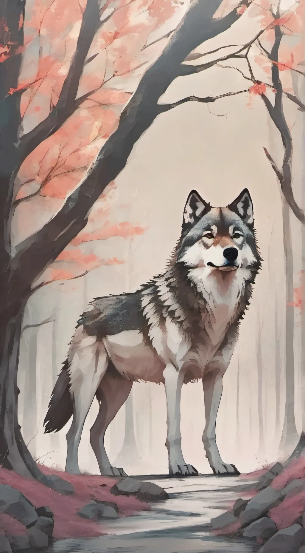 ai character: Glass background