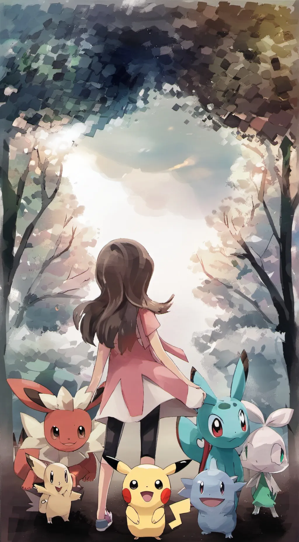 ai character: Pikachu background