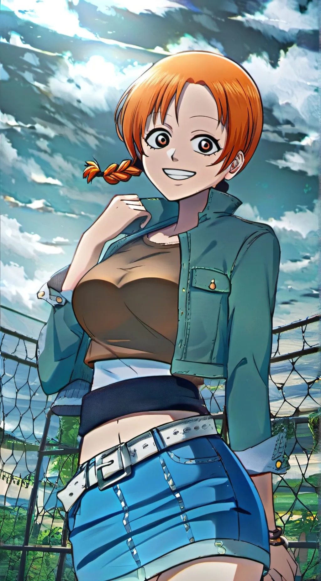 ai character: Nami (Enies Lobby) background