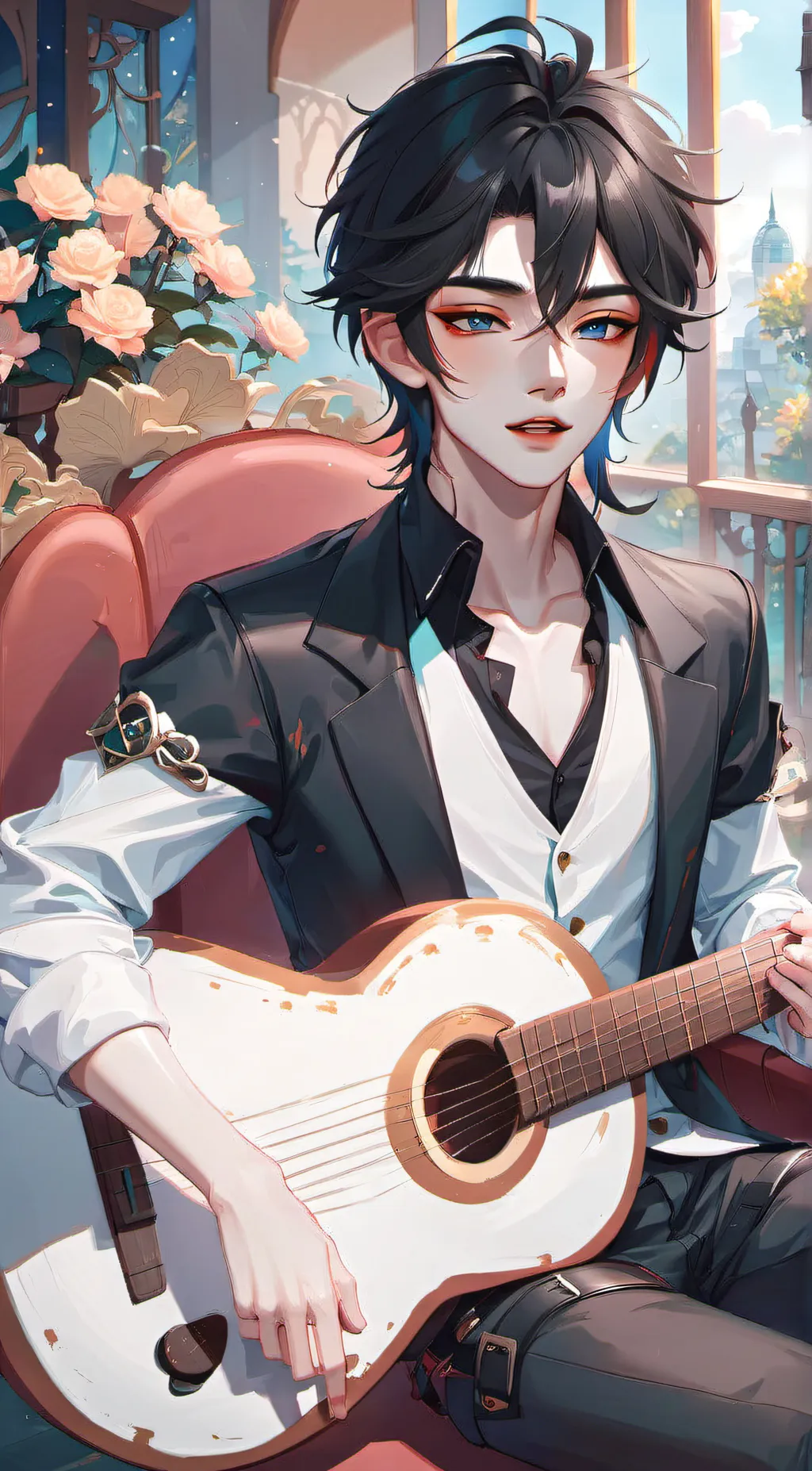 ai character: country music!? background