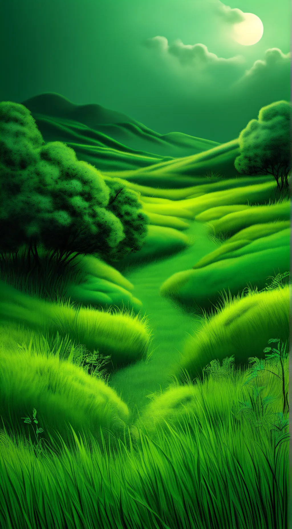 ai character: touch grass bro background