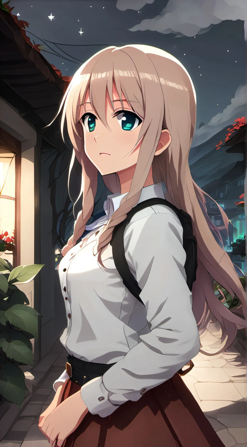 ai character: anzu background