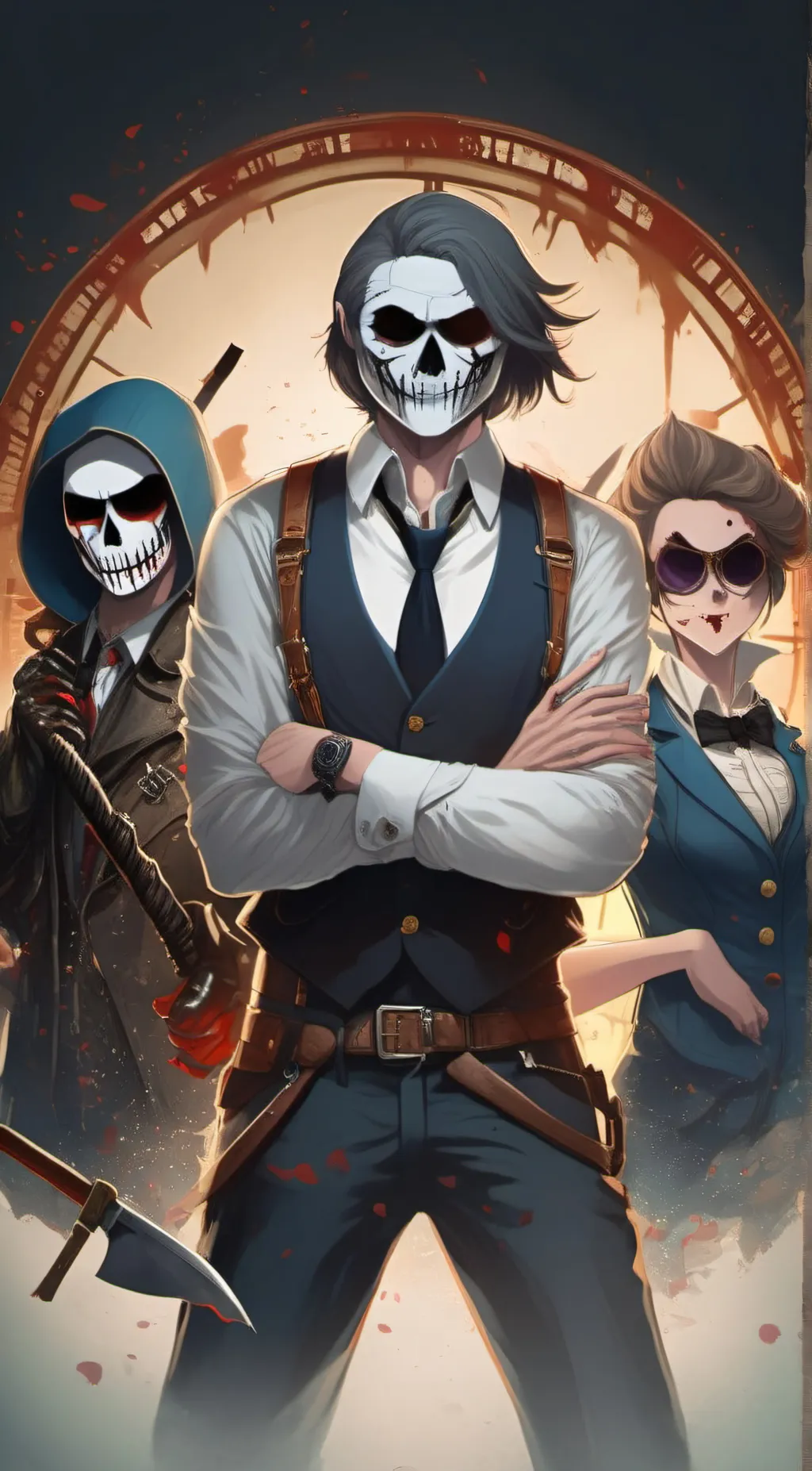 ai character: Murder Time Trio background