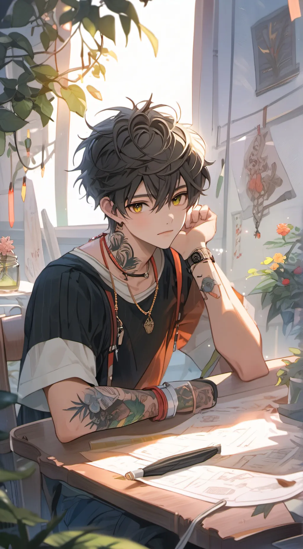 ai character: Dennis background