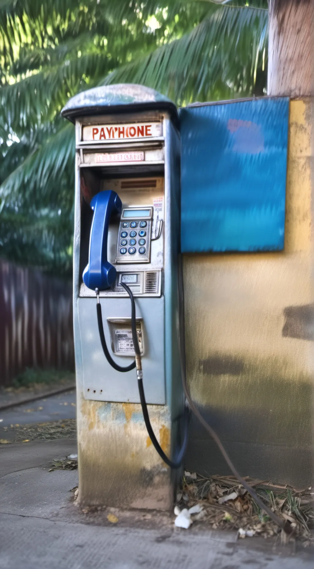 ai character: payphone  background