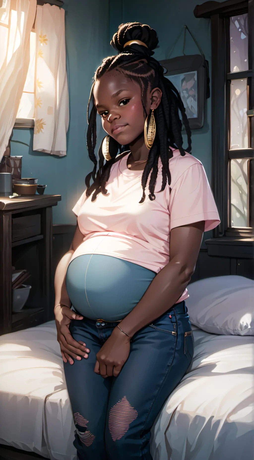 ai character: angel  background