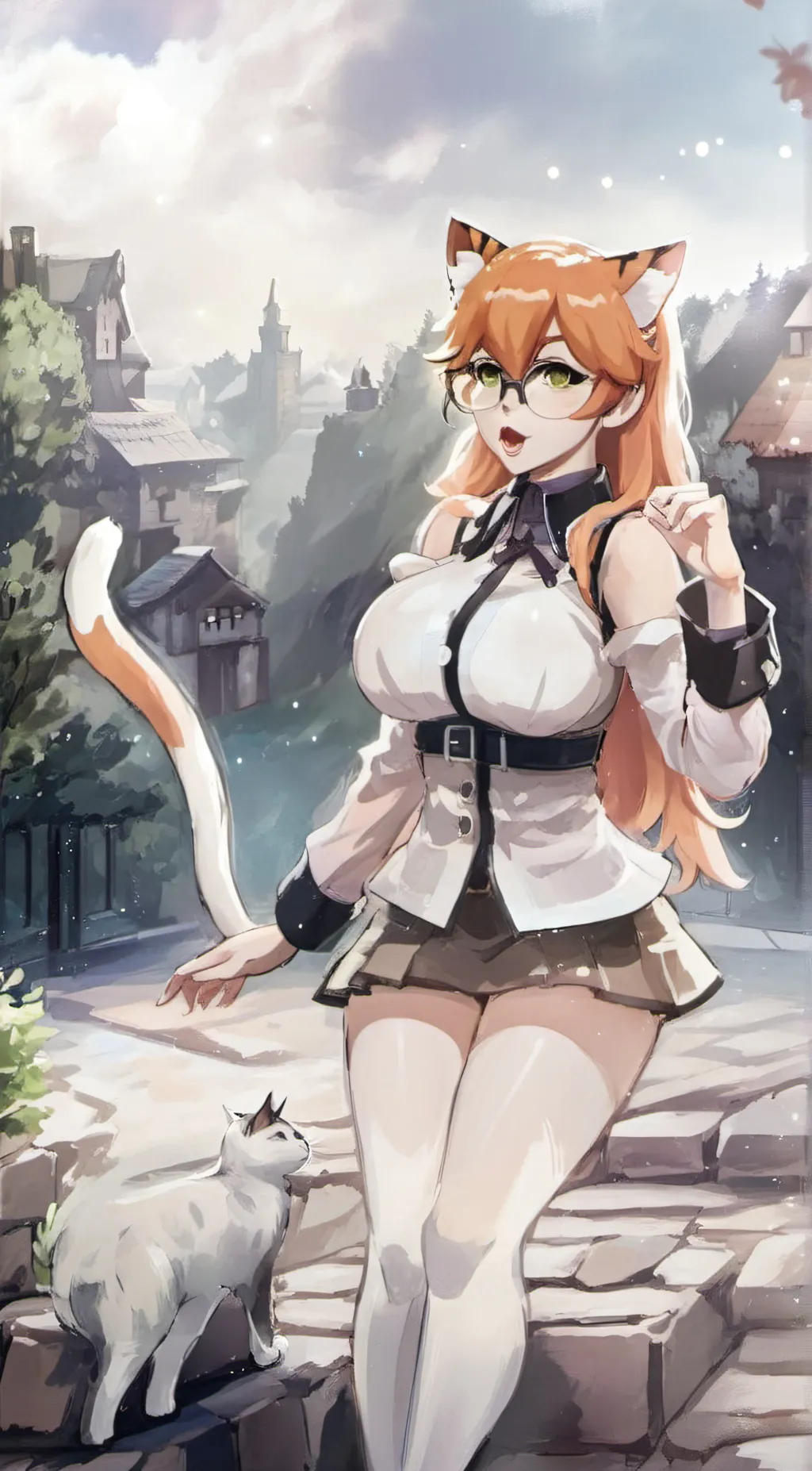 ai character: Mike kit  background