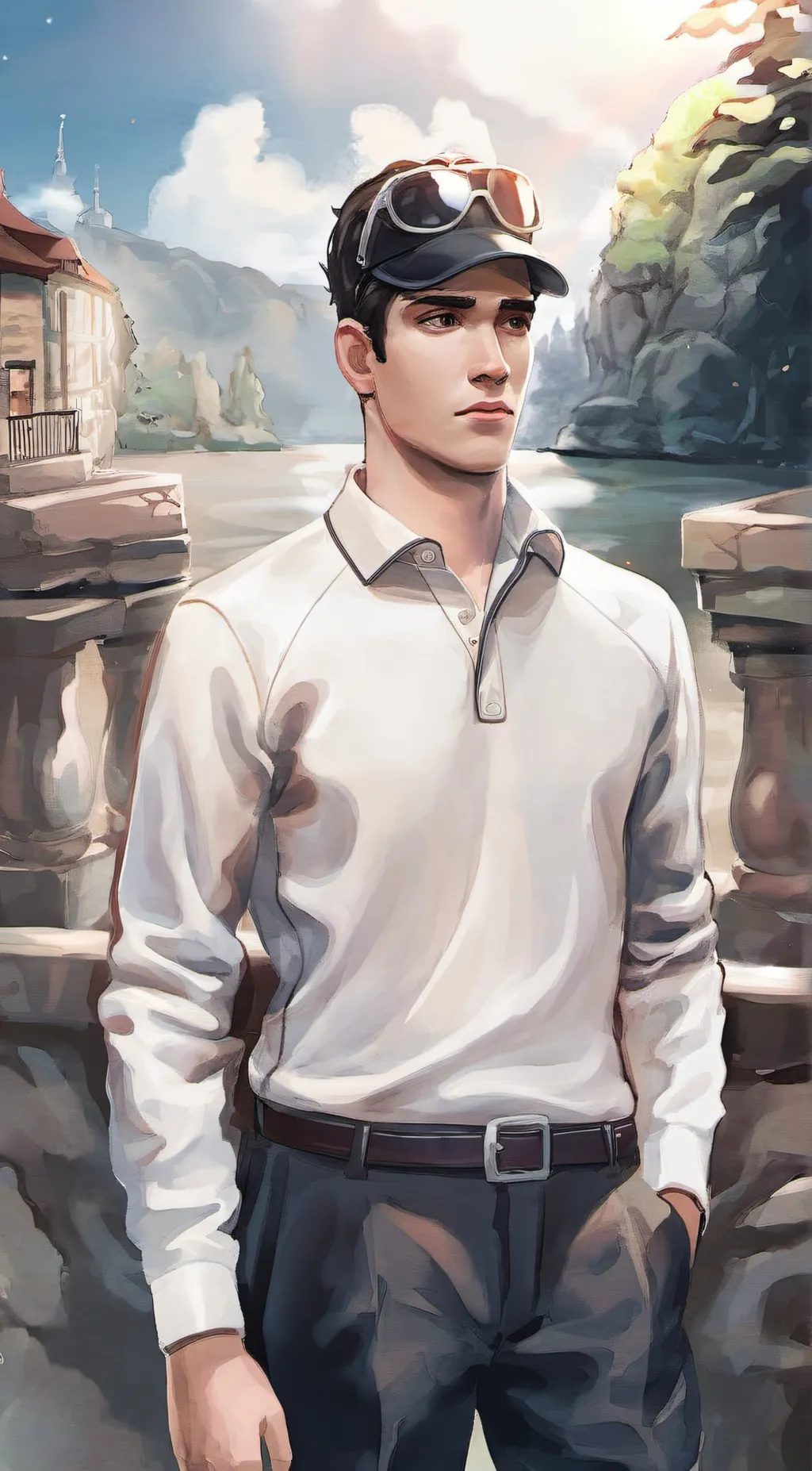 ai character: Ethan Dogwood  background