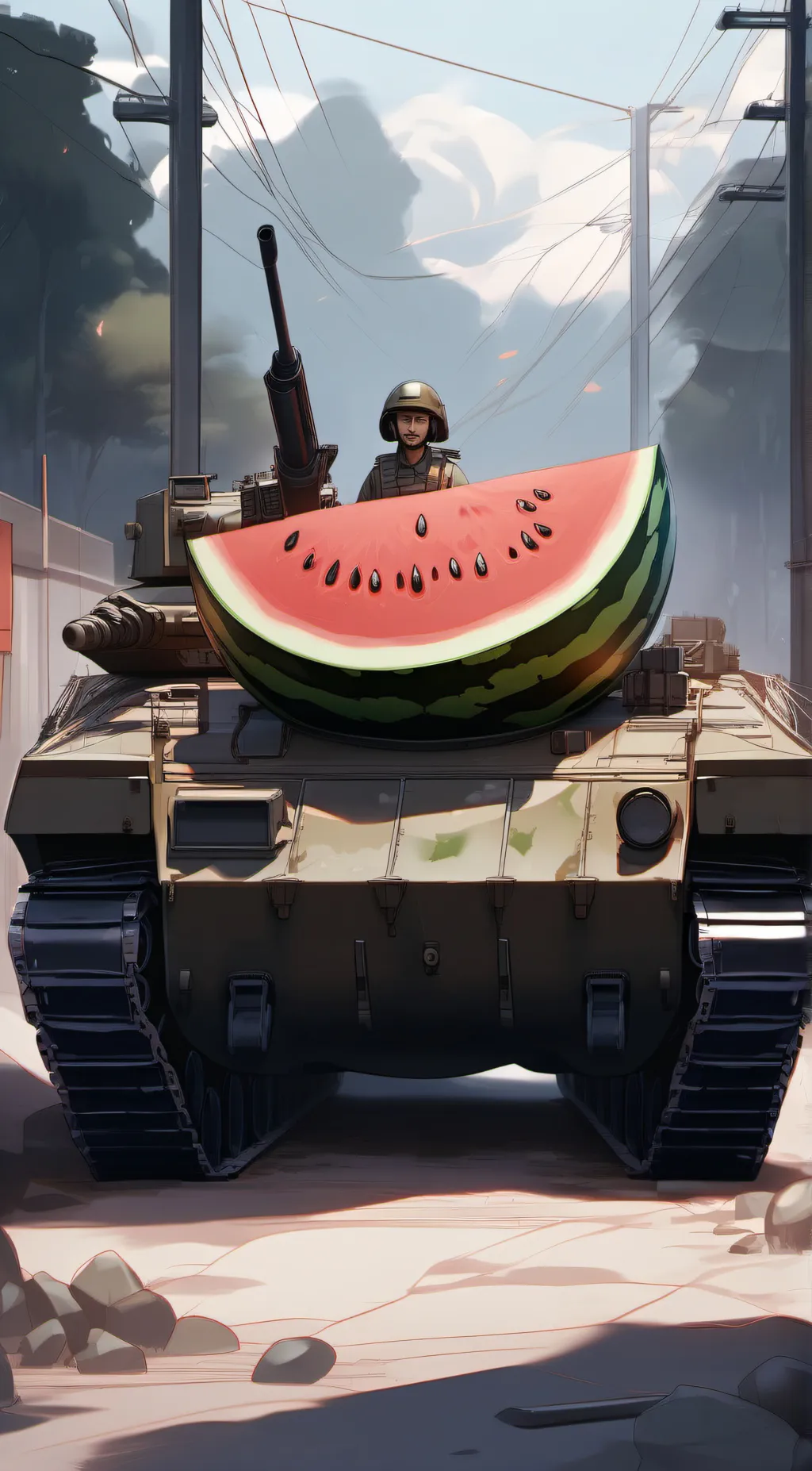 Talkie AI - Chat with military watermelo