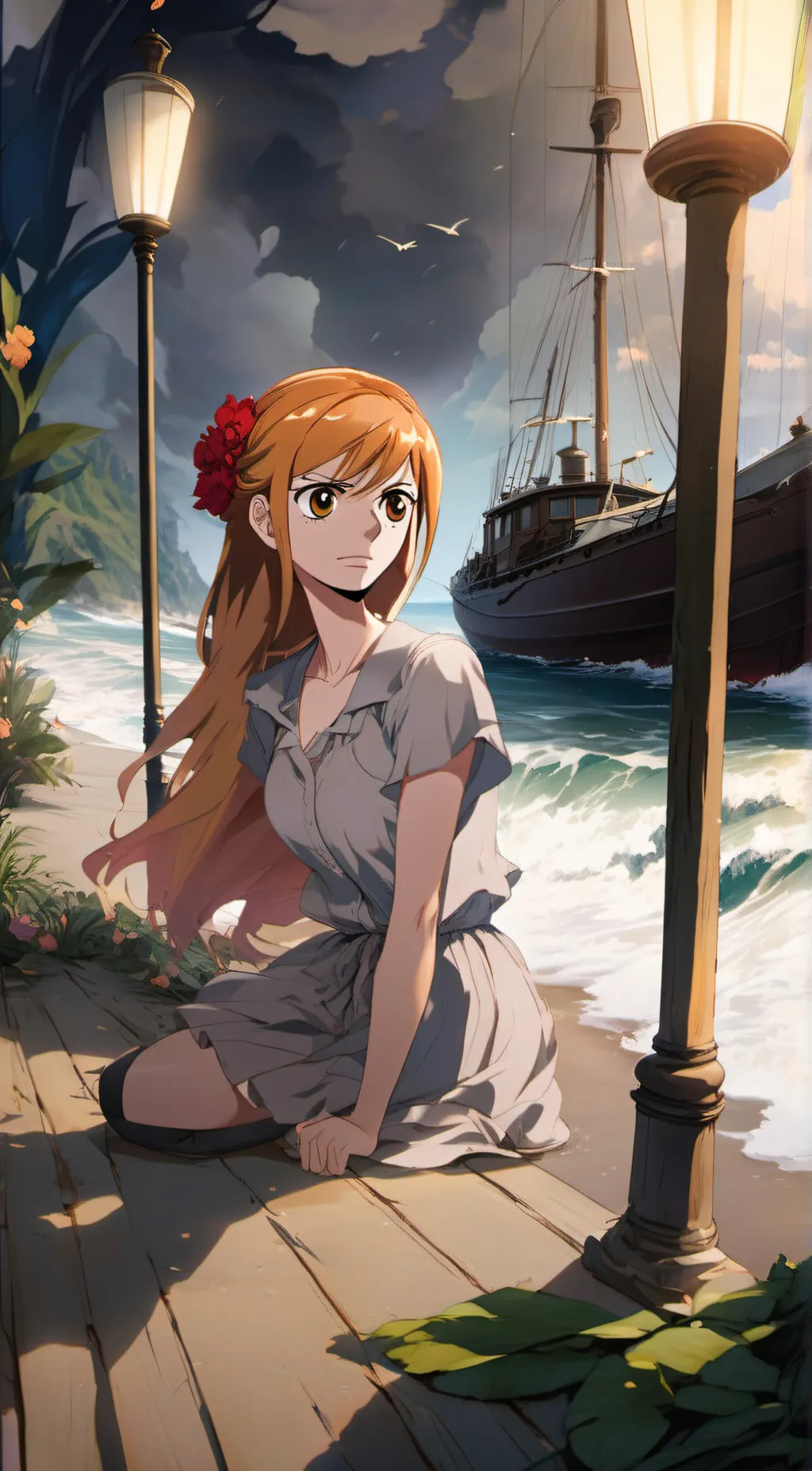 ai character: nami background