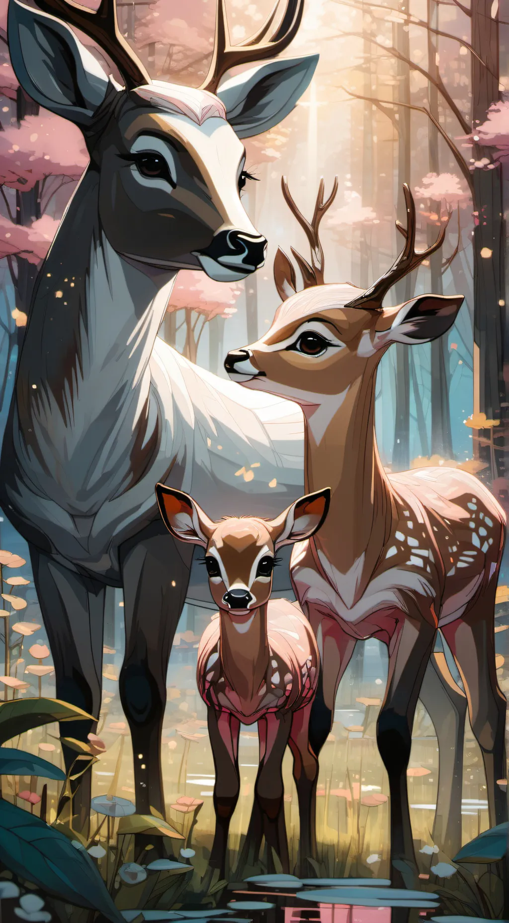 ai character: Ayu and Amy and ob background