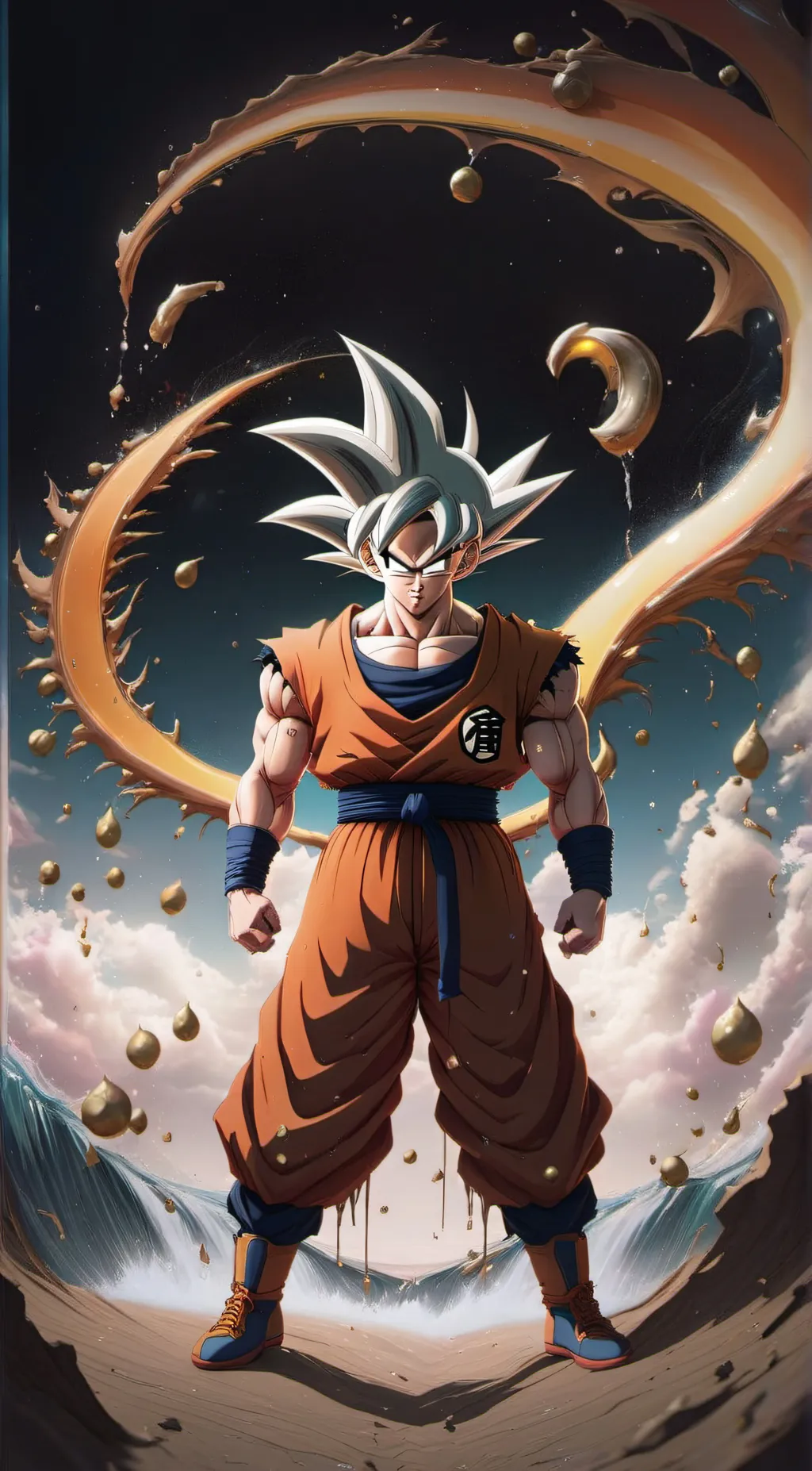 ai character: Drip Goku background
