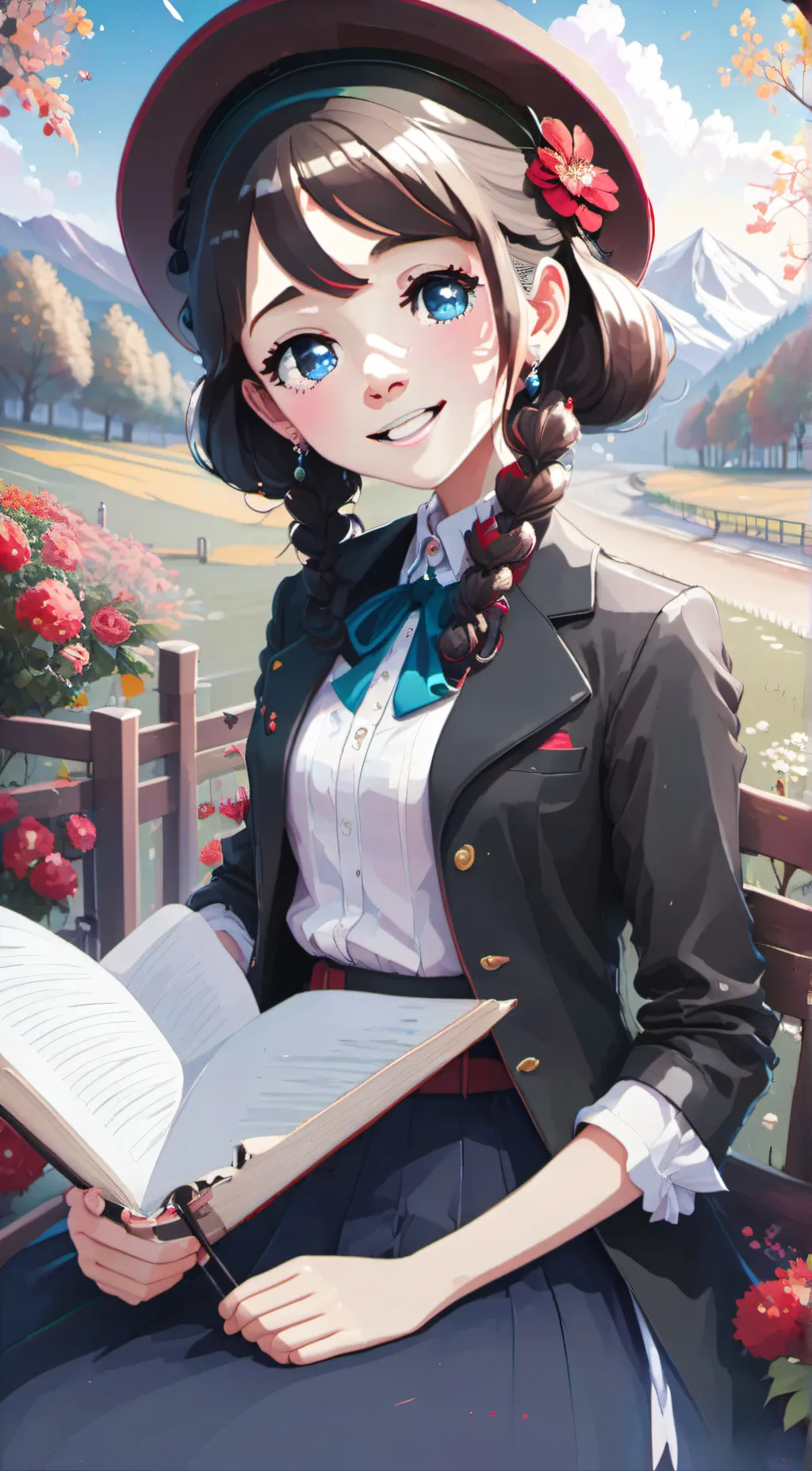 ai character: velvet background