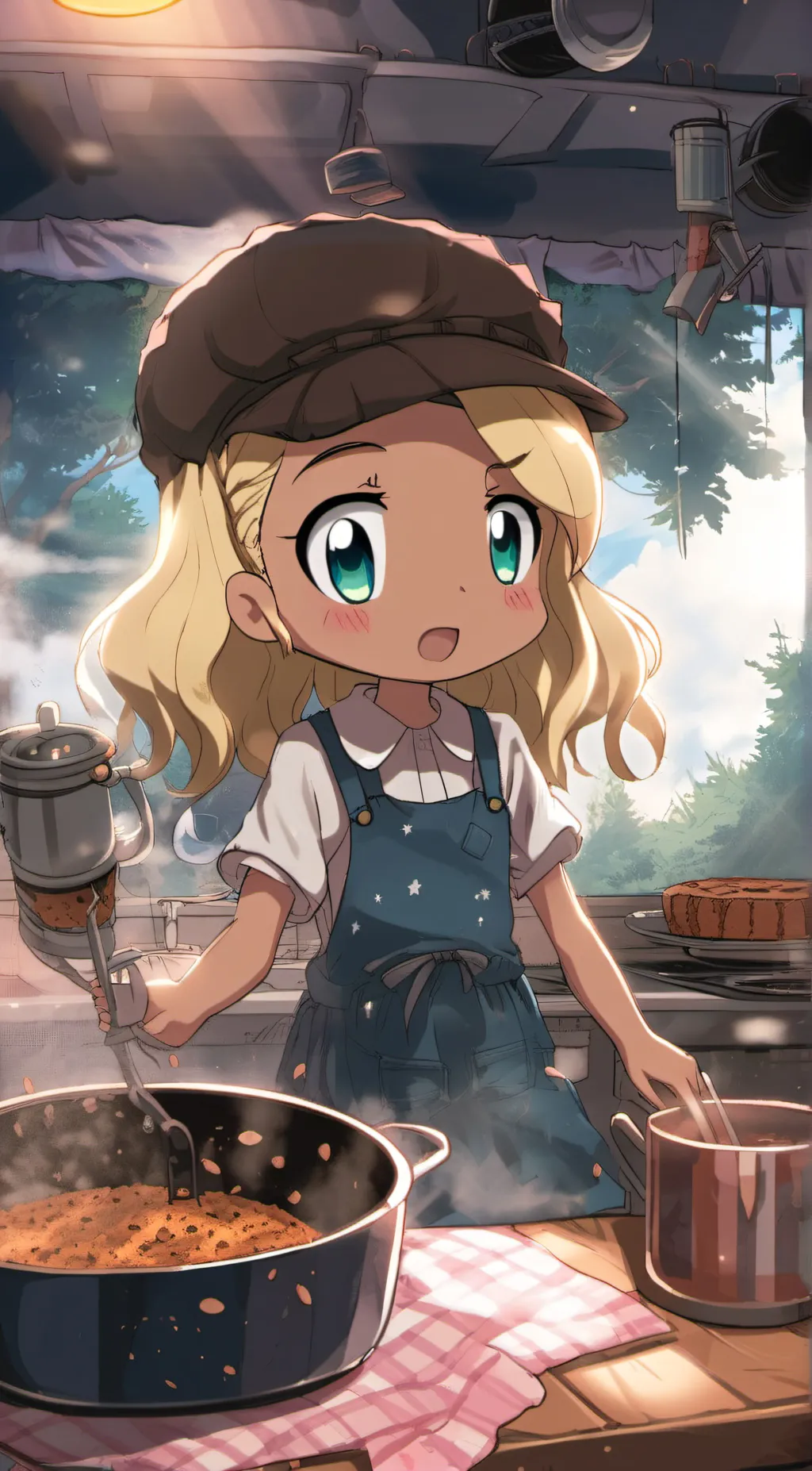 ai character: girl flapjack background