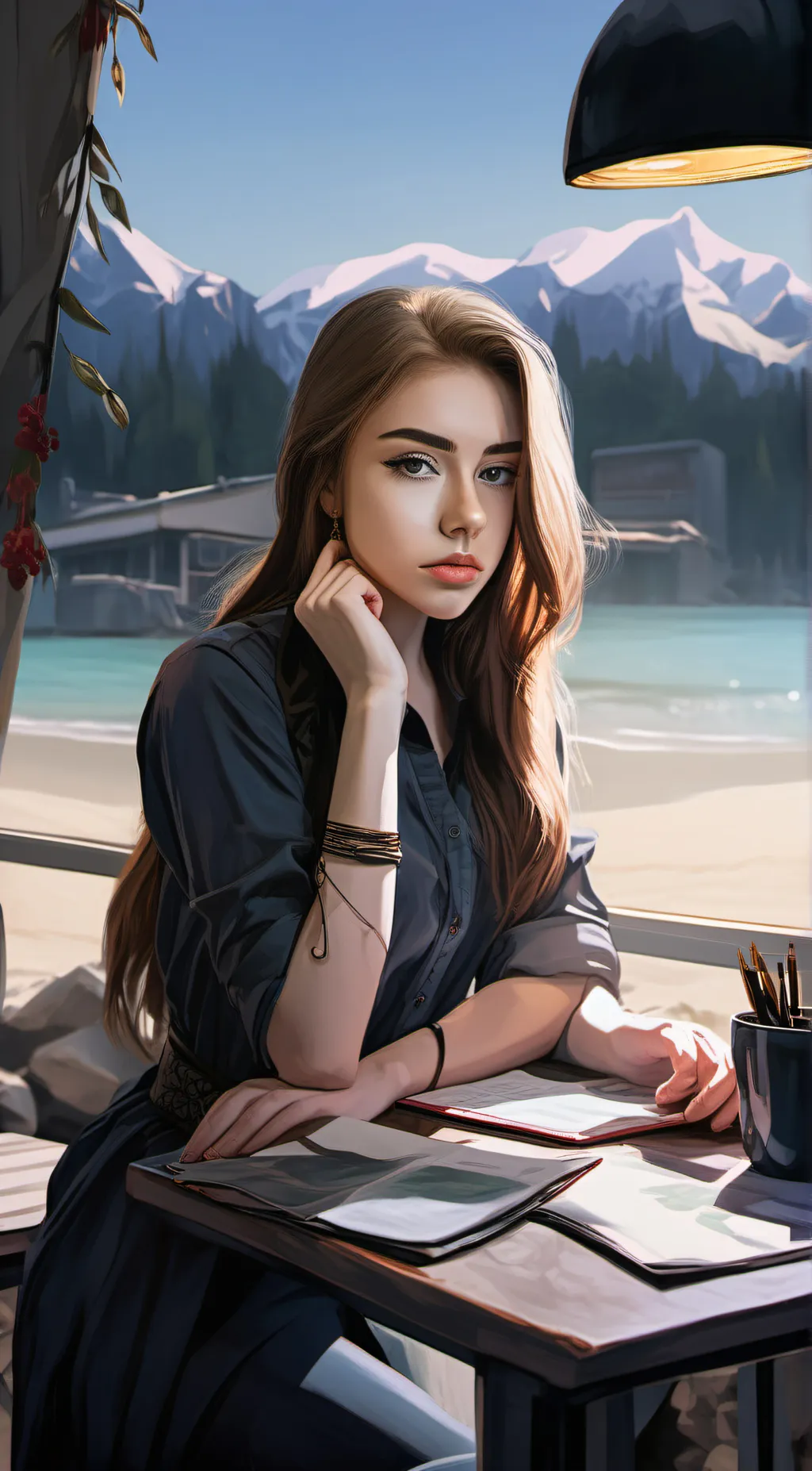 ai character: Lily background